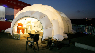 I Want to Curl Up and Hide in the Tent Made From Airbags